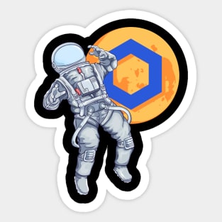 Chainlink To The Moon Sticker